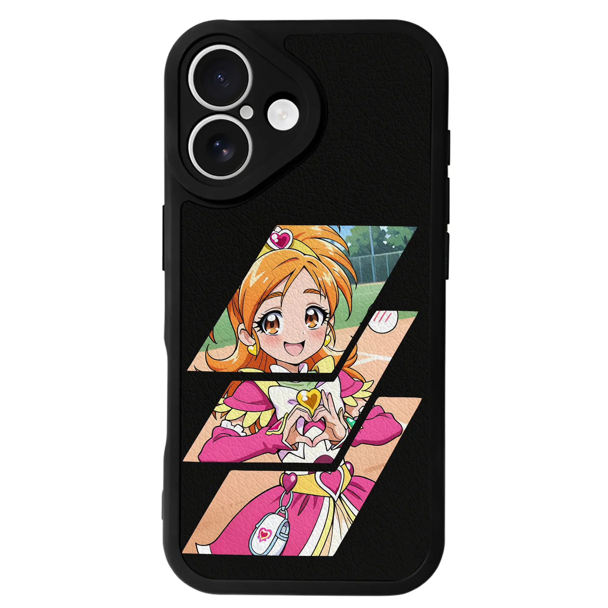 プリキュア グッズ,美墨なぎさ - IPhone 16シリーズ対応 ・ シリコンスマホケース ・ レザー調 ・ 高精度フィット ・ 耐衝撃 ・ ワイヤレス充電対応 ・ 精密カット